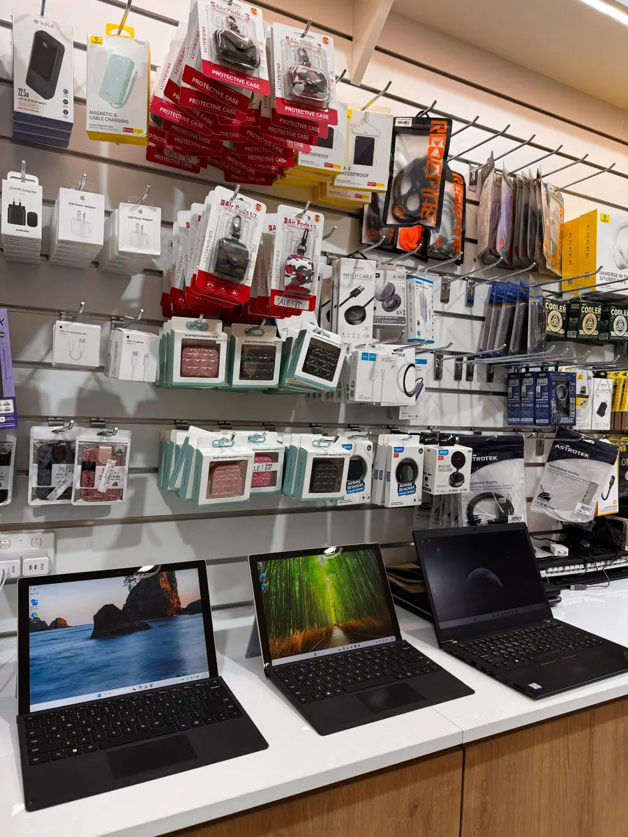 Refurbished laptops and phone accessories at TELE GURU